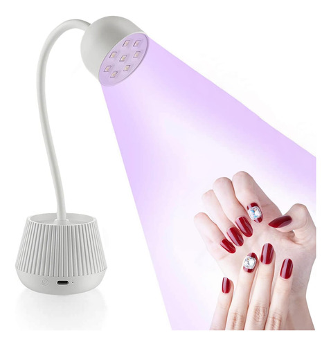 Lámpara Uv Led Uñas De Gel,24w 360° Cuello De Cisne ...