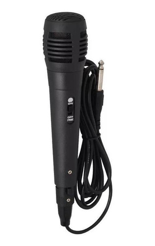 Microfono Cantante Ideal Karaoke Dinámico Cableado 1,5 M Color Negro