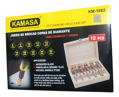 Set Brocas Copa Sierra Cerámica Mármol Vidrio Diamantadas