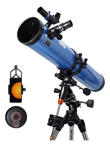 Telescopio Astronomico Profesional Reflector 900mm 225x Color Blanco