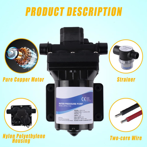 Boine 4008-101-e65 Bomba De Diafragma De 12 V Bomba De Agua