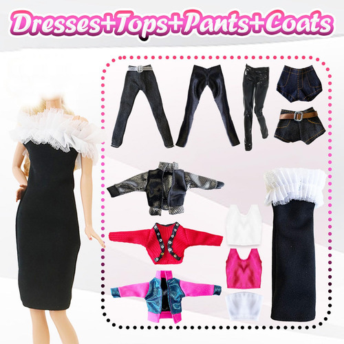 16 Piezas Ropa Para Muñeca 11.5 Pulgadas Hecha A Mano