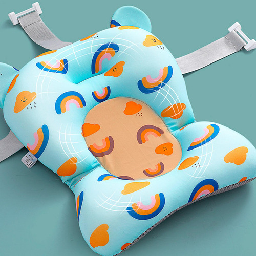 Cojín Flotante Para Bañera De Bebé Y Niños, Azul Azul
