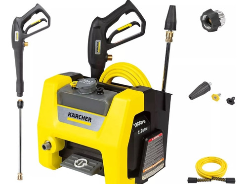 Hidrolavadora Karcher Presión Eléctrica K1800 1.2 Gpm Turbo Color Amarilla