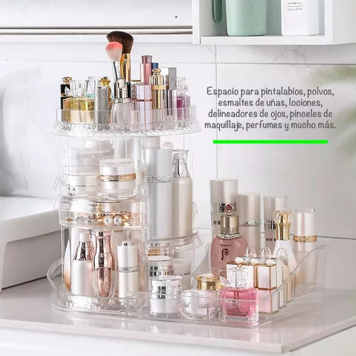 Organizador Maquillaje Transparent Cremas Giratorio Estantes