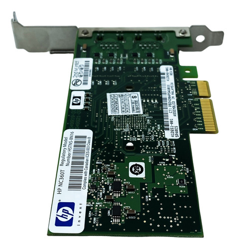 Placa Rede Hp Nc360t Hstns-bn16: 2x Rj45 10/100/1000 P. Alto