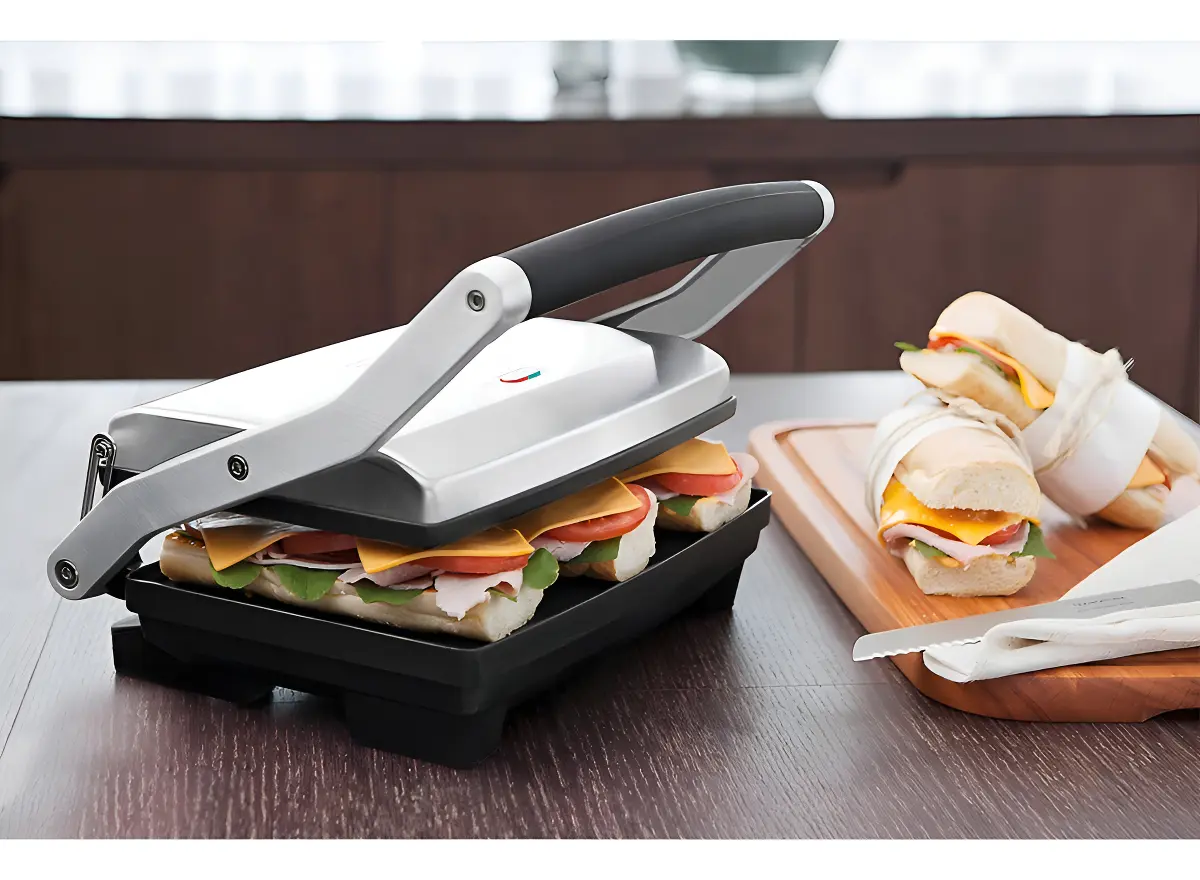 Sanduicheira Tramontina By Breville Express Inox Fosco Cor Aço inox