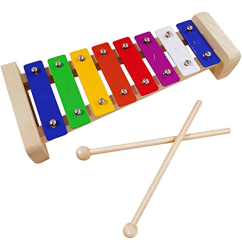 Xilófono Para Niños, Glockenspiel Con 2 Mazos