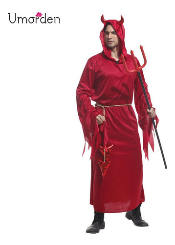 Disfraz De Halloween De Purim Para Hombre, Disfraz De Diablo