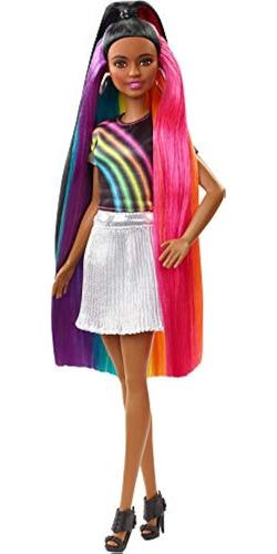 ¿barbie? Muñeca Rainbow Sparkle Hair