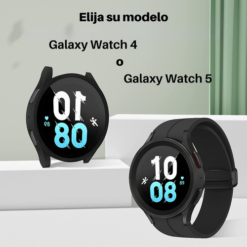 Imagen 6 de 7 de Funda Con Templado 360 Para Samsung Galaxy Watch 4 5 Pro