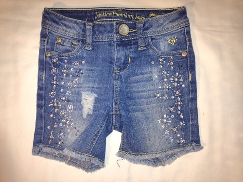 Hermoso Pantalla Corto Short D Jean Justice Premium Talle 6s