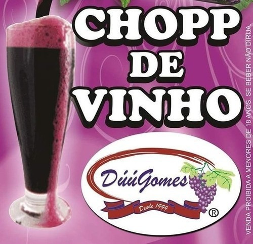 Chopp De Vinho Duu Gomes Kit 10 Unid