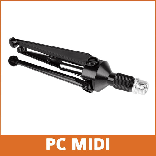 Imagen 4 de 7 de Pie De Microfono Cromado Mesa Alctron Sm316 Shure Sm48 Radio