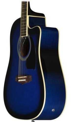Guitarra Electroacústica Dreadnought Ibanez Pf15ece Azul