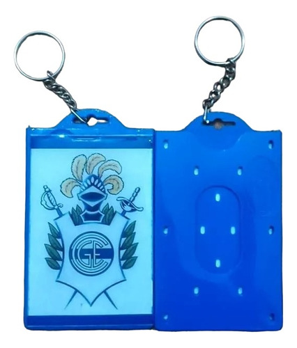 Llavero Portasube De Gimnasia Y Esgrima La Plata Color Azul