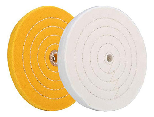 2 Juegos De Ruedas De Tela De Pulido De 8 Pulgadas Y 20 Cm,