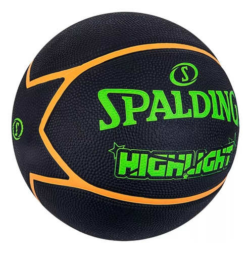 Pelota Basquet Spalding Highlight Neon Nº 7 Basket Original