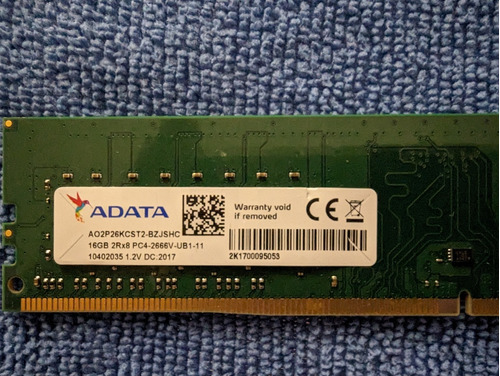 Memoria Ram 16gb Ddr4 Adata Premier Udimm Verde Oscuro