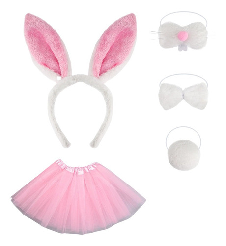 Set De Accesorios Para El Pelo Con Orejas De Conejo - 5pcs