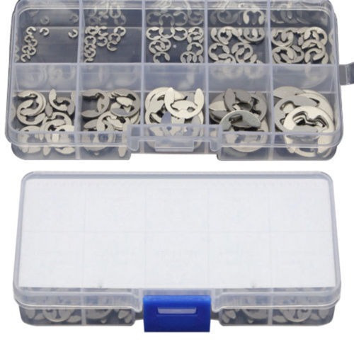 120pcs Acero Inoxidable 304 E-clip De Retención Anillo De Re