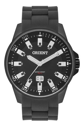 Relógio Orient Masculino Mpsp1015 Aço Preto Silicone