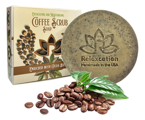 Exfoliante Relajante Para Café En Barra De Jabón Con Manteca