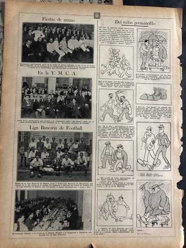 Imagen 5 de 9 de Lote De 9 Pags Antiguas Revistas. Futbol 1916/1917. 53093.