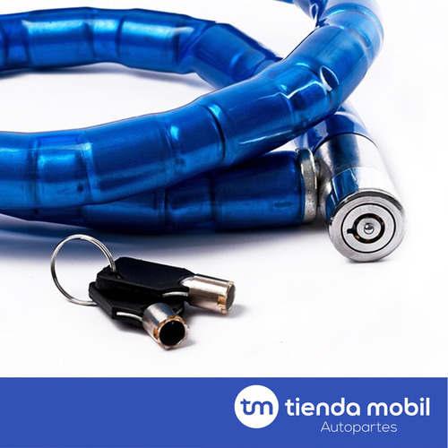 Imagen 4 de 12 de Cadena De Seguridad Con Cerradura Y Llave 1.2 Mts. X 22 Mm.