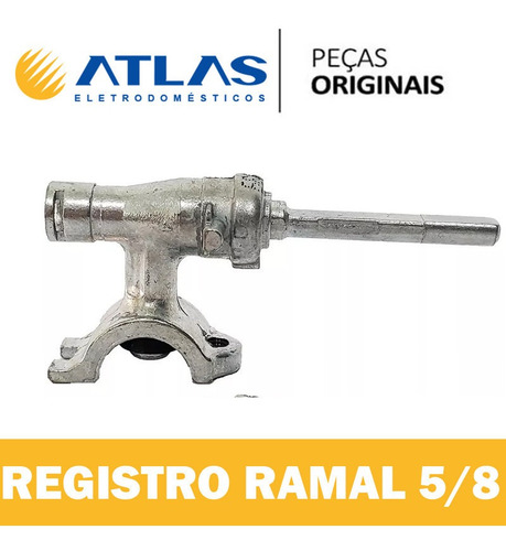 4 Registro Ramal Boca Cavalete 5/8 Fogão Atlas Titanium