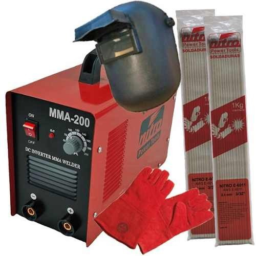 Soldadora Mma 200steel + Kit Soldador Oferta