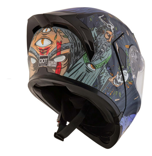 Casco Abatible R7 Racing Unscarred Chaman Doble Mica Dot
