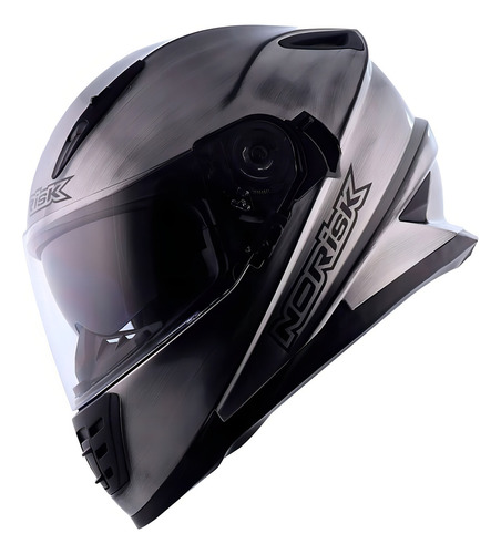 Casco Norisk Ff302 con interior cromado en hierro