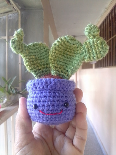 Cactus 2 En Crochet, Muñeco Tejido ,amigurumi Decoracion