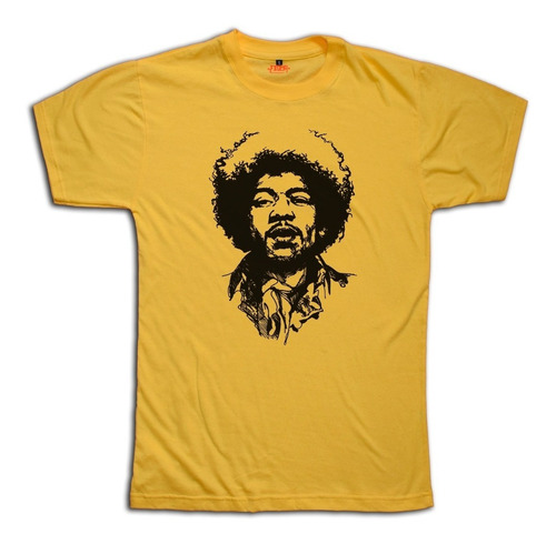 Remera Jimi Hendrix Estampa Talle Psicodelico Fender Algodon