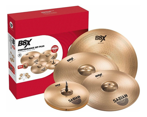 Set Platillos Sabian B8x 14 Hh 16 Y 18 Crash 20 Ride Cuot