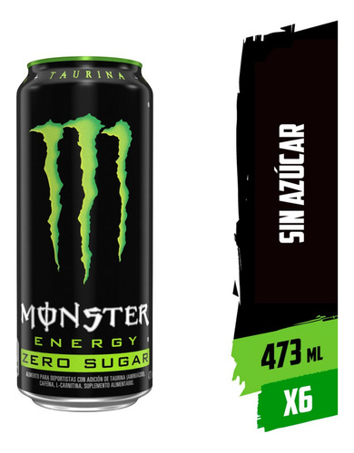 Bebida Monster Energy 473ml Pack X6 - Elije Tu Sabor