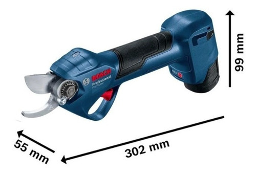 Tesoura Para Podar A Bateria 12v Pro Pruner - Kit Bosch Cor Azul