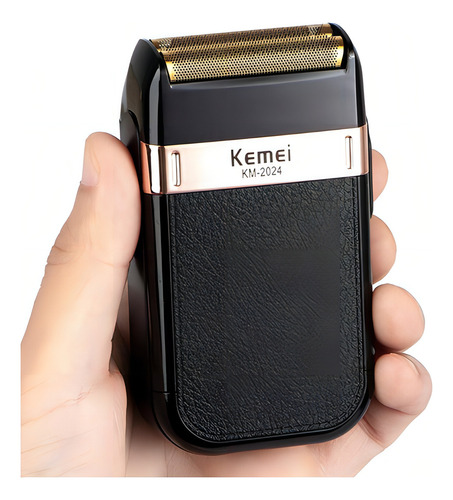 Barbeador Shaver Kemei Elétrico Com Cabeças Removiveis