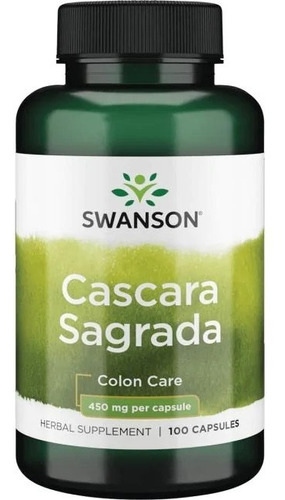 Cascara Sagrada 450 Mg Por Capsula 100 Capsulas