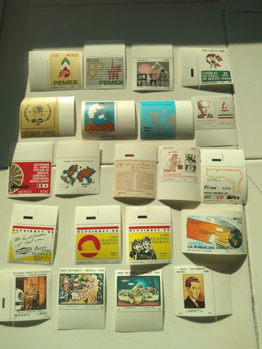 Imagen 1 de 5 de Colección De 38 Timbres Postales México Año 1988 Nuevos