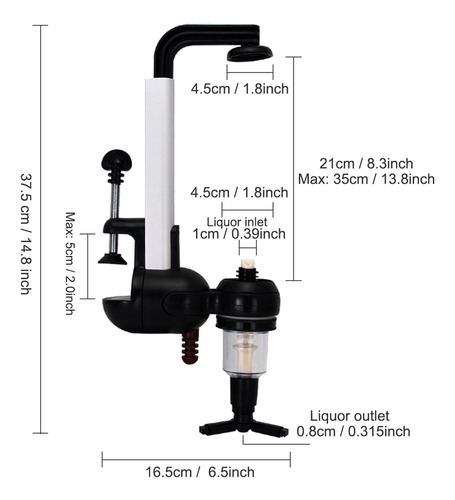 Dispensador Portátil De Licores Y Cócteles Con Clip, Soporte