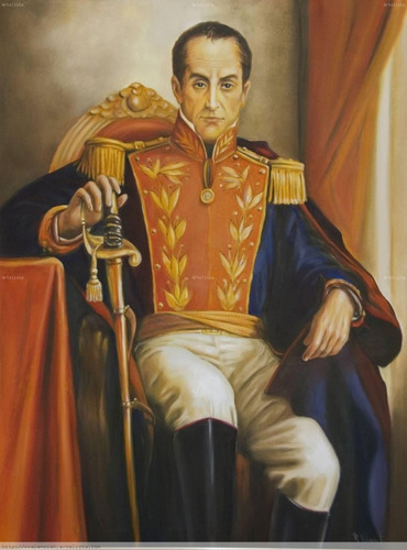 Cuadros Al Oleo De Simón Bolívar Pintados A Mano De 120 X 80