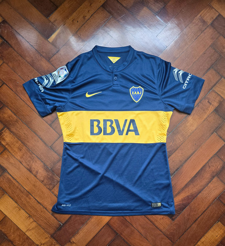 Camiseta De Juego Titular Boca Juniors 2014 Talle L Forlin 6 (Usado)