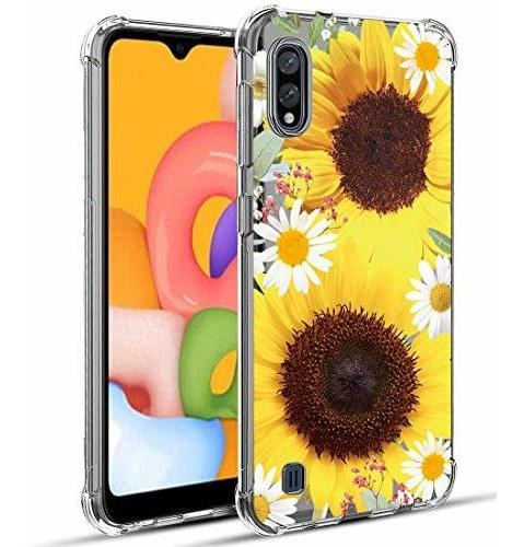 Funda Para Galaxy A01 Diseño De Girasol A Prueba De Golpes