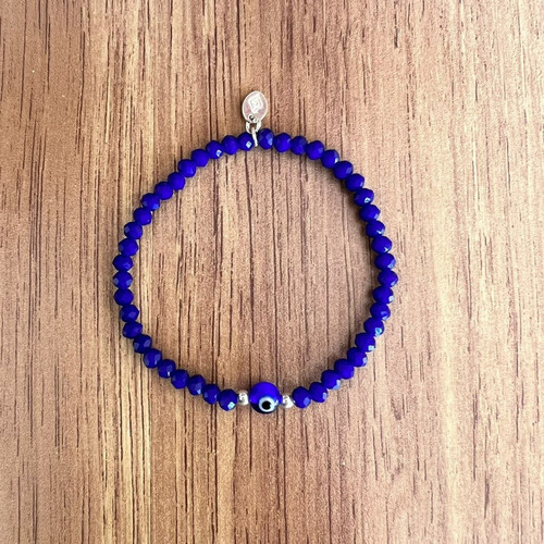 Imagen 6 de 9 de 2 Pulsera Ojo Turco Cristal Plata 925 Varios Colores Agálea