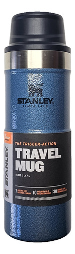 Stanley Vaso Térmico One Hand 473 Ml Hammertone Lake Blue