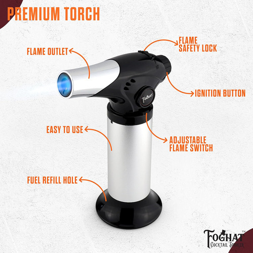 Antorcha Para Ahumar Cócteles Y Cocinar De Butano Recargable