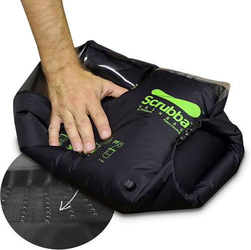 Bolsa De Lavado Portatil, Lavanderia De Camping - Negro