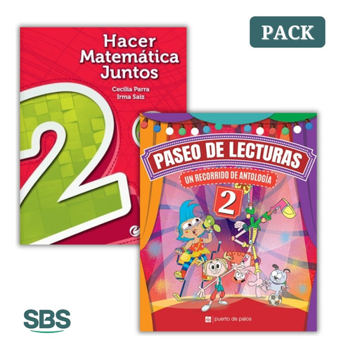 Paseo De Lectura 2 + Hacer Matematica Juntos 2 - 2 Libros